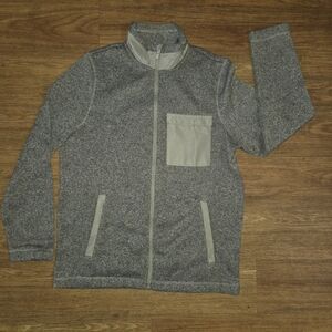 Men's Heather Gray Zip-Up Jacket